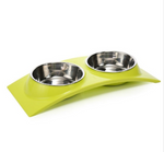 Double Bols en Acier Inoxydable pour Animaux