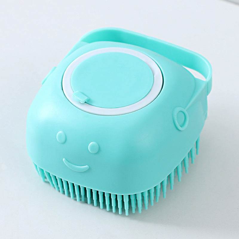 Brosse de Douche en Silicone et Shampooing