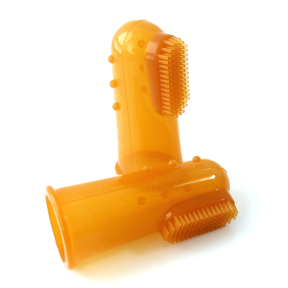 Brosse à Dents en Silicone Naturel pour Doigt pour Animaux de Compagnie